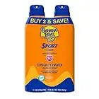 Banana Boat Sport Ultra SPF 50 Sunscreen Spray | Banana Boat Sunscreen Spray SPF 50, Spray On Sunscreen, Water Resistant Sunscreen, Oxybenzone Free Sunscreen Pack SPF 50, 6oz each Twin Pack