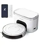 Verefa V60 Pro Robot Vacuum Cleaner Self Emptying Up to 45 Days, Robotic Vacuum 3200Pa Suction 150min Runtime, Smart Navigation, Quiet & Slim, Alexa/App/Remote Control, Perfect for Hard Floor Carpet