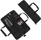 YISNTF Chefs Knife Roll Bag,Heavy Duty Oxford Knife Bag,Portable 13 Slots Knife Case,Multi-Function Cutlery Knives Pouch Holder Knife Wrap Wallet Tool Roll for Home Kitchen Traveling Camping