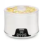 COSORI Food Dehydrator, with Timer and Temperature Control, Dryer Machine for Jerky, Fruit, Meat, Dog Treats, Herb, Overheat Protection, 50 Free Recipes, CFD-N051-W (Renewed)