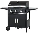 tepro Gasgrill Mayfield 3, 3 Edelstahl-Brenner je ca. 3 kW, Grillfläche: ca. 55 x 44 cm