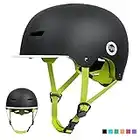 XJD Casque de Vélo pour Enfants Casque Réglable de Skateboard Anti-Choc Protection pour Cyclisme Skate Trottinette pour Filles Garçons 3-13 Ans Version 2,0 (Noir, S)