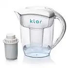 Carafe Filtrante 3,5 l – Filtre Eau qui Élimine le Fluorure, PFOA, PFAS, le Plomb, les Microplastiques - Carafe Filtrante Eau pH Alcaline par Klar Water