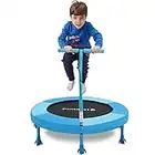 SkyBound Kids Trampoline Indoor with Handle - 36 Inch Mini Trampoline for Kids - Kids Trampoline for Toddlers with Handle, Durable Steel Frame and Safety Pad - Mini Trampoline for Toddlers Age 3 Above