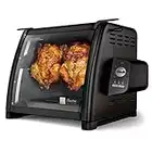 Ronco ST5500SBLK Series Rotisserie Oven, Countertop Rotisserie Oven, 3 Cooking Functions: Rotisserie, Sear and No Heat Rotation, 15-Pound Capacity, Black