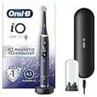 Oral-B iO9 Electric Toothbrush with Revolutionary Magnetic Technology, App Connected Handle, 1 Ultimate Clean Toothbrush Head & Charging Travel Case, 7 Modes with Teeth Whitening, 2 Pin UK Plug, Black