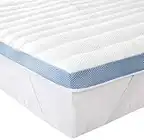 Amazon Basics, Topper in memory foam ad aria a 7 zone, altezza 5 cm, 160 x 200 cm