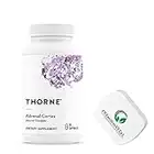 PremiumVital, Thorne Research, Adrenal Cortex (Corteccia Surrenale), 50mg, 60 Capsule, con Pratico Portapillole, Testato in Laboratorio, Senza Glutine, Senza Soia, Non OGM