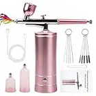 Airbrush-Kit Rechargeable Cordless Airbrush Compressor - Auto Handheld Airbrush Gun, Airbrush Set Portable Wireless Air Brush for Barber, Nail Art, Cake Decor, Makeup, Model Painting