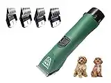 Cordless MD Roamer Cockerpoo | Cockapoo | Cavapoo Professional Dog Clippers Set Pet Grooming Clipper Trimmer Supplies - With 10F Blade and 4 Pack of Comb Guides