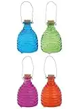 Glass Wasp Trap 9cm x 2. Choose from 2 different colourways