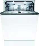 Bosch Hausgeräte SBV6ZCX49E Serie 6 Smarter XXL-Geschirrspüler vollintegriert, 60 cm breit, bis 92,5 cm extra hoch, Besteckschublade, Made in Germany, Silence Programm besonders leise, Edelstahl