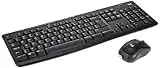 Logitech MK270 Wireless Keyboard and Mouse Combo for Windows, 2.4 GHz Wireless, Compact Mouse, 8 Multimedia and Shortcut Keys, 2-Year Battery Life, for PC, Laptop, QWERTY UK English Layout - Black