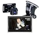 Cuplu Baby Car mirror Camera 1080P , Adjustable Baby Car Seat Mirror Night Vision Baby Car Camera with Wide Crystal Clear View