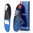 Plantar Fasciitis Pain Relief Feet Insoles Orthotics Arch Support Insoles with Motion Control Shoe Inserts Work Boot Flat Feet Comfortable for Men and Women Improve Balance, M