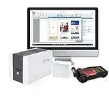 IDP SMART-21 Series ID Card Simplex Starter Printer Kit with Software (PC Only), Manual and Guides - Includes 100-Print YMCKO Color Ribbon and 100 PVC Plastic Cards