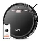 ILIFE A4s Max Robot Vacuum Cleaner, 2000Pa Strong Suction, Wi-Fi Connected, 2-in-1 Roller Brush, Quiet, Automatic Self-Charging Robotic Vacuum Cleaner, Cleans Pet Hair, Hard Floor to Medium Carpets.