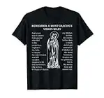 Memorare Catholic Prayer Tee Shirt Mary Mother TShirt