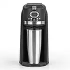 BEEM GRIND & BREW 2 GO Single-Filterkaffeemaschine mit Mahlwerk | 0,4 l Thermobecher | 24h-Timer | 800 W | Coffee to Go | Permanentfilter