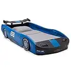 Delta Children Turbo Race Car Twin Bed, Blue