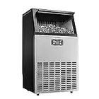 Euhomy Commercial Ice Maker Machine, 100lbs/24H Stainless Steel Under Counter ice Machine with 33lbs Ice Storage Capacity, Freestanding Ice Maker Freestanding Ice Maker Machine