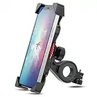 GREFAY Bike Phone Holder Motorcycle Phone Holder 360-Degree Rotatable Motorcycle Bicycle Handlebar Clamp for iPhone 14 Pro Max Plus, 13 12 11 Pro Max Mini, Xs Max, XR X, SE, 3.5-6.5" Smartphone