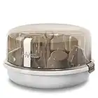 Baby Bottle sterilizer Microwave Steam Sterilizer for Baby Bottles, Pacifier, Breast Pumps Accessories, Large Capacity, 99.99% Disinfection in 2 Mins