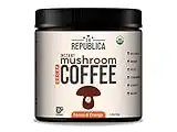 La Republica Organic Decaf Mushroom Coffee (35 Servings) with 7 Superfood Mushrooms, Great Tasting Instant Coffee Mix Includes Lion's Mane, Reishi, Chaga, Cordyceps, Shiitake, Maitake, and Turkey Tail