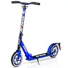 Scooter – Scooter for Teenager – Kick Scooter – 2 Wheel Scooter with Adjustable T-Bar Handlebar – Folding Adult Kick Scooter with Alloy Anti-Slip Deck – Scooter with 8” Smooth Gliding Wheels by Hurtle