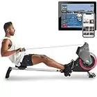 Air & Magnetic Rowing Machine with On Demand Coaching|14 Levels Dual Resistance| by Fitness Reality