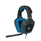 Logitech G430 Gaming Headset, for PC Gaming, 7.1 Surround Sound Headset with Microphone, Compatible with Mac, PC, Xbox, PS4 - Black/Blue