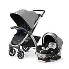 Chicco Bravo 3-in-1 Trio Travel System, Bravo Quick-Fold Stroller with KeyFit 30 Infant Car Seat and Base, Car Seat and Stroller Combo | Camden/Black