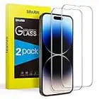 SPARIN Verre Trempé Pour iPhone 14 Pro Max / 14 Plus et iPhone 13 Pro Max 6.7 Pouces (PAS 6.1 Pouces), 2 Pièces Protection écran sans Bulles, 2.5D Vitre Protecteur, Dureté 9H