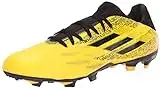 adidas Unisex X Speedflow Messi.3 Firm Ground Soccer Shoe, Solar Gold/Core Black/Bright Yellow, 7.5 US Men
