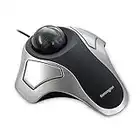 Kensington Orbit TrackBall - Wired Ergonomic TrackBall Mouse for PC, Mac and Windows with Ambidextrous Design, Optical Tracking & 40 mm Ball – Space Grey (64327EU), Silver