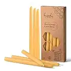 Beeswax Taper Candles 12 Pack - Handmade, All Natural, 100% Pure Scented Bee Wax Candle - Tall, Decorative (9")