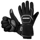 KINGSBOM Gants Thermiques Imperméables et Coupe-Vent - Gants Chauds Tactile Thinsulate d'hiver 3M - pour Le Cyclisme, la Course à Pied et Les Sports en Plein Air - pour Femmes et Hommes - Noir(Grand)