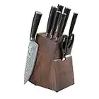 Yatoshi Knife Block with Ultra Sharp High Carbon Steel