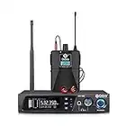 D Debra Audio PRO ER-102 UHF Sistema de monitor intraauricular inalámbrico de un solo canal con transmisor y receptor para escenario, estudio de grabación, músicos, monitoreo (1 bolsa con transmisor)