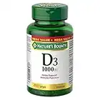 Nature's Bounty Vitamin D3 Pills and Supplement, Helps Support Immune Function, 1000iu, 500 Softgels