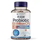 Organic Probiotics 100 Billion CFU, Dr Formulated Probiotics for Women, Probiotics for Men and Adults, Complete Shelf Stable Probiotic Supplement with Prebiotics & Digestive Enzymes; 30 Capsules