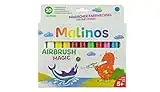 MALINOS 300968 Magic 10er inkl. 4 Schablonen Airbrush