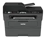 Brother MFC-L2710DW Mono Laser Printer - All-in-One, Wireless/USB 2.0, Printer/Scanner/Copier/Fax Machine, 2 Sided Printing, A4 Printer, Small Office/Home Office Printer, Dark Grey/Black