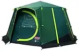 Coleman Tienda de campaña Octagon Blackout, 6 a 8 Personas, Domo para Festivales, Resistente al Agua, Familiar con Lona para el Suelo Cosida