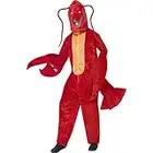 Smiffys Costume homard, rouge, avec combinaison et capuche