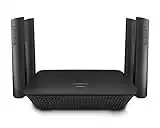 Linksys RE9000: AC3000 Tri-Band Wi-Fi Extender, Wireless Range Booster for Home, 4 Gigabit Ethernet Ports, Works with Any Wi-Fi Router (Black)