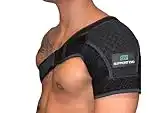 Support evo shoulder brace – Support, pain relief for shoulder injuries – Recovery, stability, compression sleeve, torn rotator cuff, dislocation – Fits men and women, adjustable fit