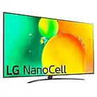 LG Televisor 86NANO766QA - Smart TV webOS22 86 pulgadas (217 cm) 4K Nanocell, Procesador Inteligente de Gran Potencia 4K a7 Gen 5 con IA, compatible con formatos HDR 10, H y HGiG