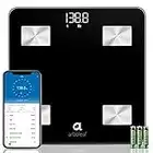 Arboleaf Weight Scale - Smart Scale Bluetooth Body Fat Scale Wireless with iOS, Android APP, Unlimited Users, Auto Recognition, 10 Body Composition Analyzer, Fat, BMI, BMR, Muscle Mass, 396 lb - Black