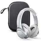 Anker Soundcore Life Q20 Bluetooth Headphones with Travel Case, Hybrid Active Noise Cancelling, 40H Playtime, Hi-Res Audio, Deep Bass, Wireless Over Ear Headphones for Travel, Work (Silver)